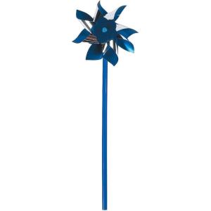 Fun Express Colorful Pinwheels Bulk Set of 36 – Blue and Silver Spinning Pinwheel Toys for Kids Birthday Party Decorations | Garden Party Favors for Outdoor Events, Graduations & Toddler Crafts