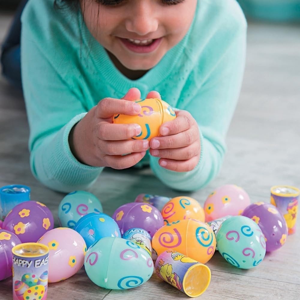 image:imageEaster Egg Fillers for Kids Bulk 50 Piece Set Goodie Bags Easter Basket and Egg Hunt Toys for Girls and Boys