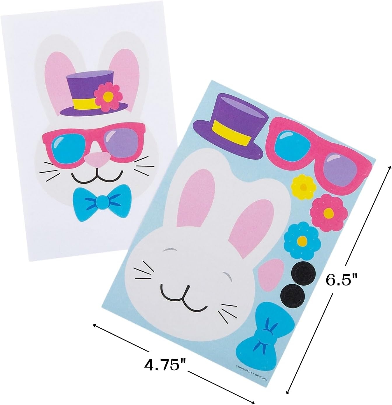 image:imageEaster MakeaCharacter Sticker Sheets 12 Pieces