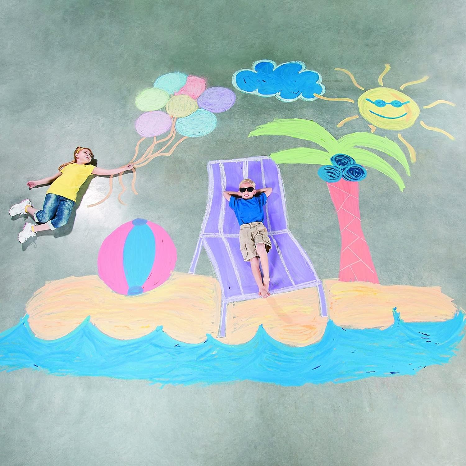 image:imageJumbo Sidewalk Chalk 20 pieces per bucket Great for Kids Activities Easter Basket Stuffer