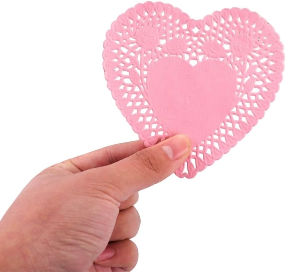 image:imageMini Valentine Heart Paper Doilies 100 Pack 35 Inch Home Decorations Crafts for Kids and Fun Home Activities