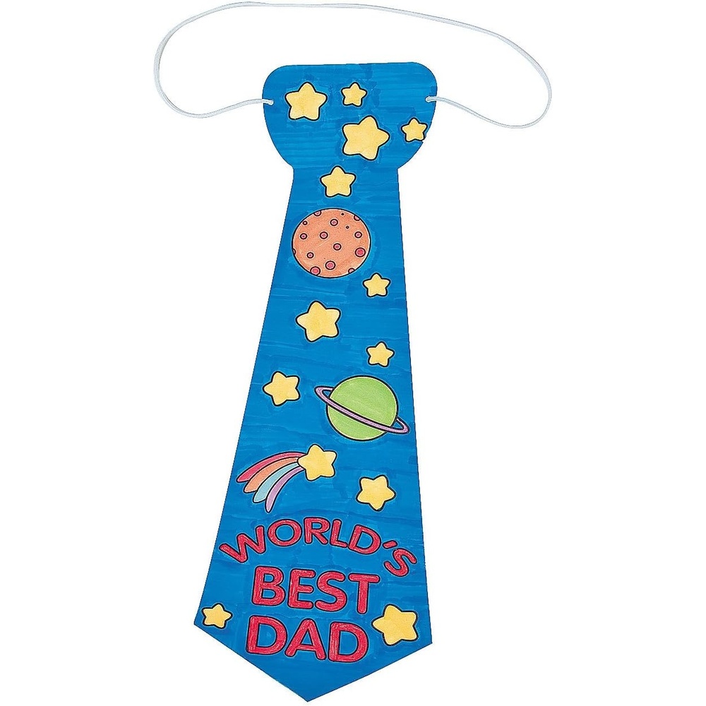 image:imageColor Your Own FatherS Day Tie Crafts for Kids and Fun Home Activities