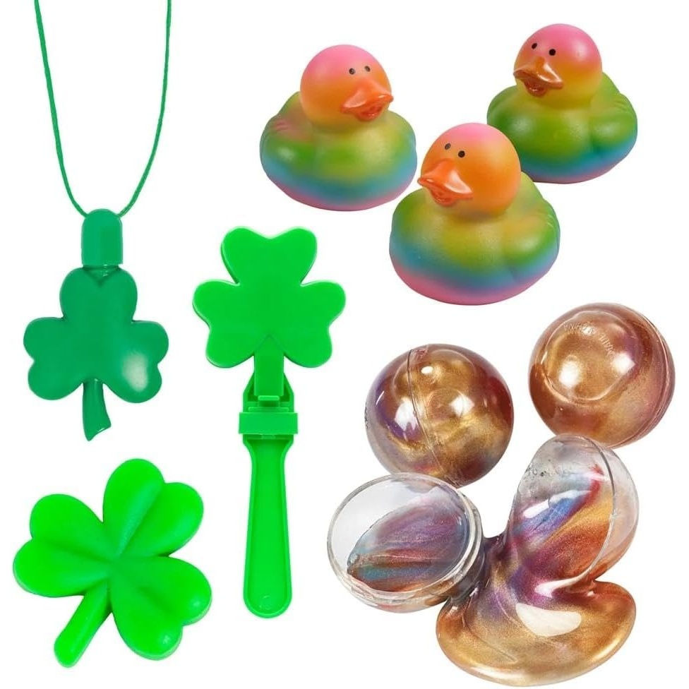 image:imageFun Express 1 12 7 Bulk 60 Pc Rainbow St Patricks Day Toy amp Handout Assortment