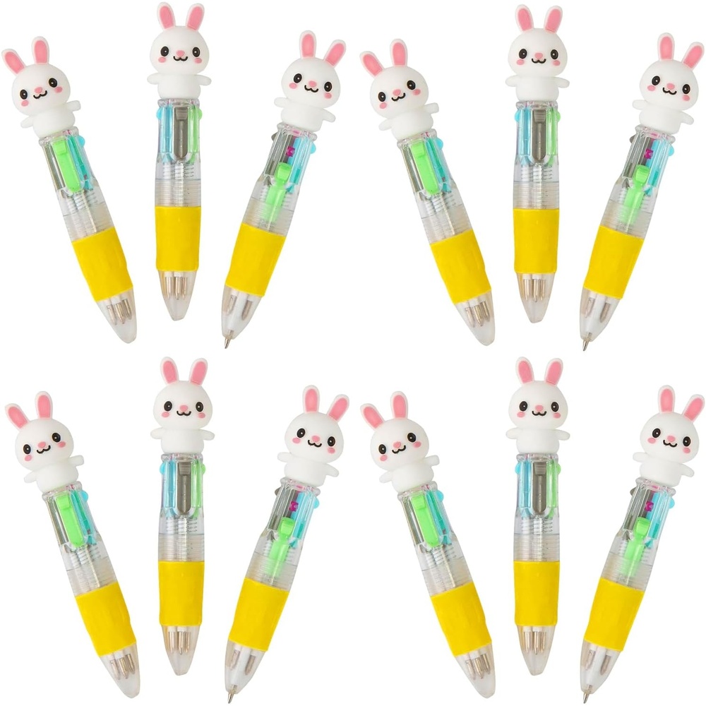 image:imageFun Express 3 12 Micro Easter Bunny Plastic Shuttle Pens  12 Pieces