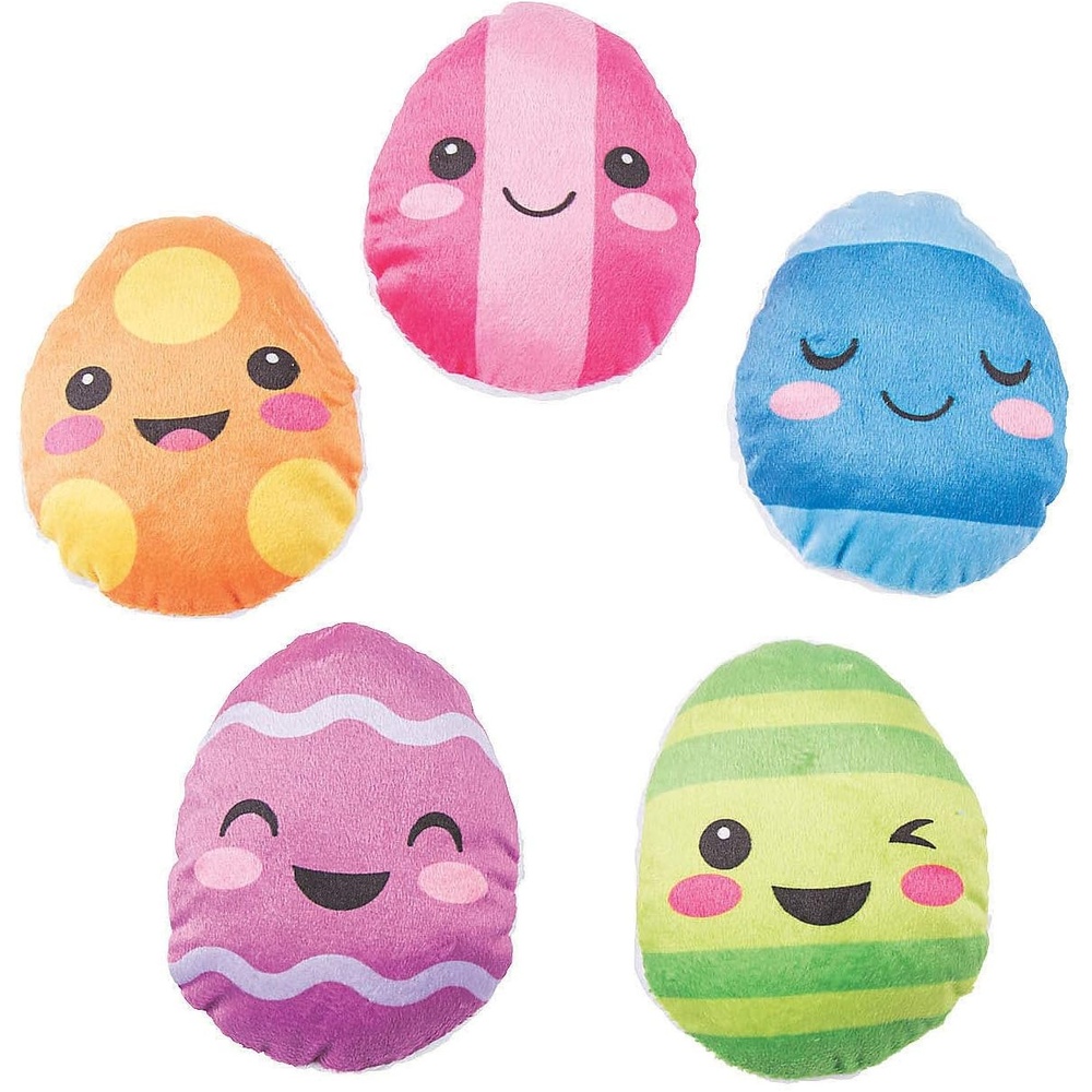 image:imageFun Express Easter ICON Egg Shape Plush Character  Toys  50 Pieces