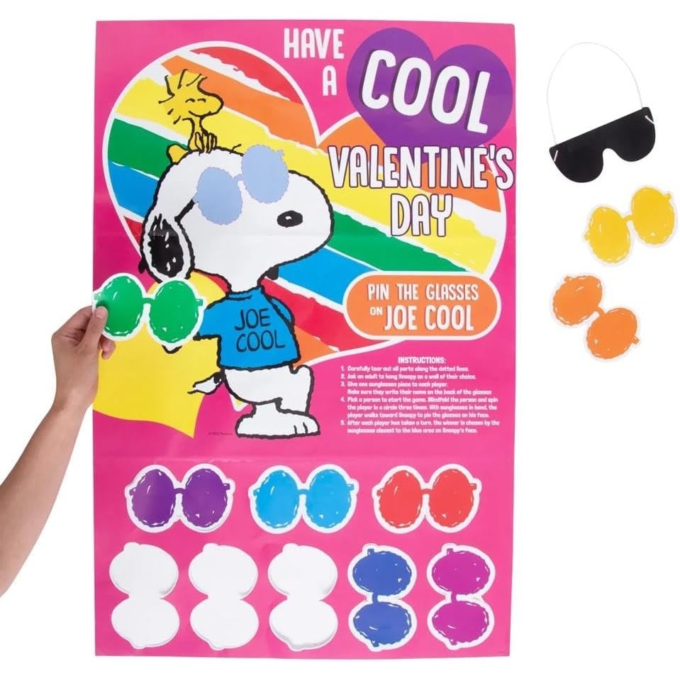 image:imageFun Express Peanuts Valentines Day Pin the Sunglasses on Joe Cool Game