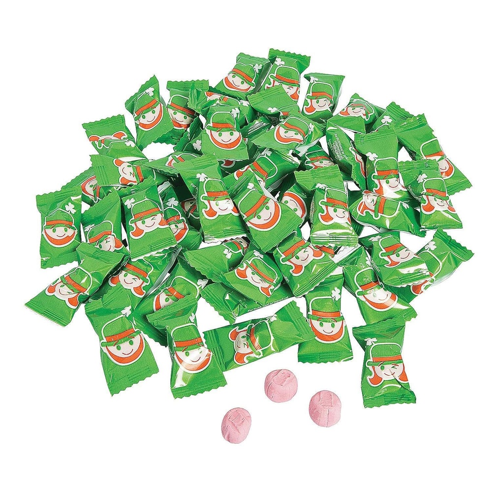 image:imageSt Patricks Day Leprechaun Sweet Cream Buttermints Candy  108 Pieces  Individually Wrapped