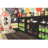 Fun Express Cardboard Rocket Ship Cutout Life Size Stand Up – 5 Feet Tall Spaceship Decor for Space Decorations for Party, Back to School Decorations, Classroom & VBS 2026 Photo Prop for Kids & Events