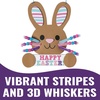 Fun Express Easter Bunny Bead Whiskers Sign Craft Kit – 12 Sets – Perfect for Easter Baskets & Egg Hunt Activities