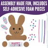 Fun Express Easter Bunny Bead Whiskers Sign Craft Kit – 12 Sets – Perfect for Easter Baskets & Egg Hunt Activities