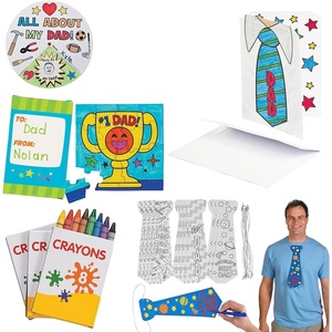 Fun Express Bulk Makes 48 Color Your Own Father’s Day Craft Kit Assortment