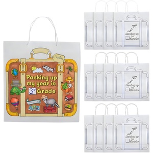 Fun Express Color Your Own Last Day of School Packing Up My Year Paper Bags Large 15″ x 15″ – 12 Pc