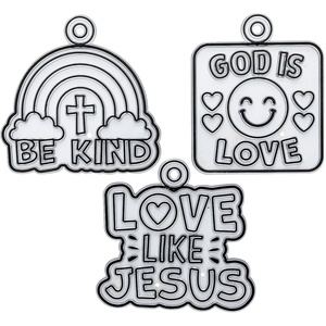Fun Express Faith BE Kind SUNCATCHER ASST – Craft Supplies – VBS Vacation Bible School Supplies/Decor – 24 Pieces