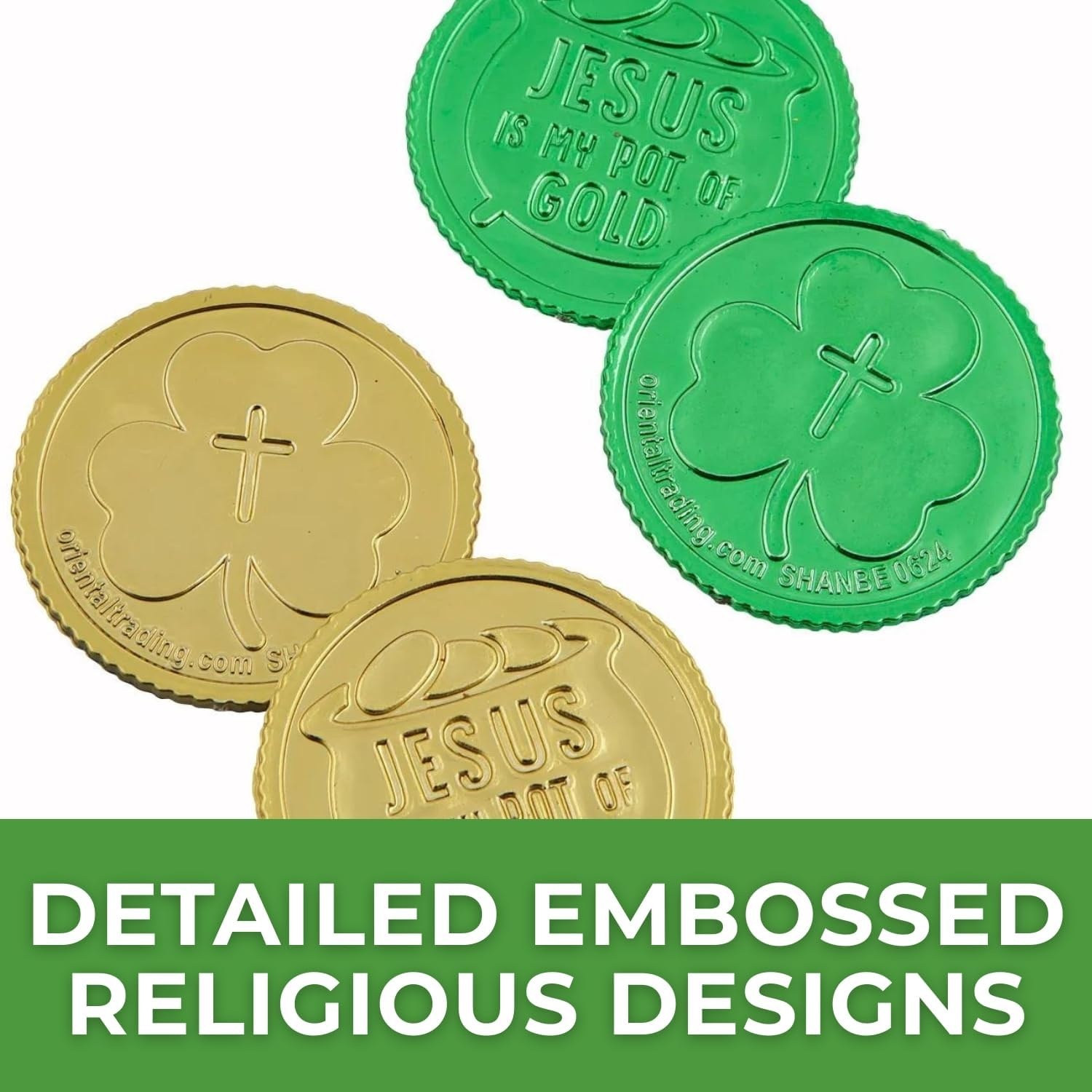 image:imageFun Express 1 12 Bulk 144 Pieces Jesus Is My Pot of Gold Plastic Coins VBS 2026