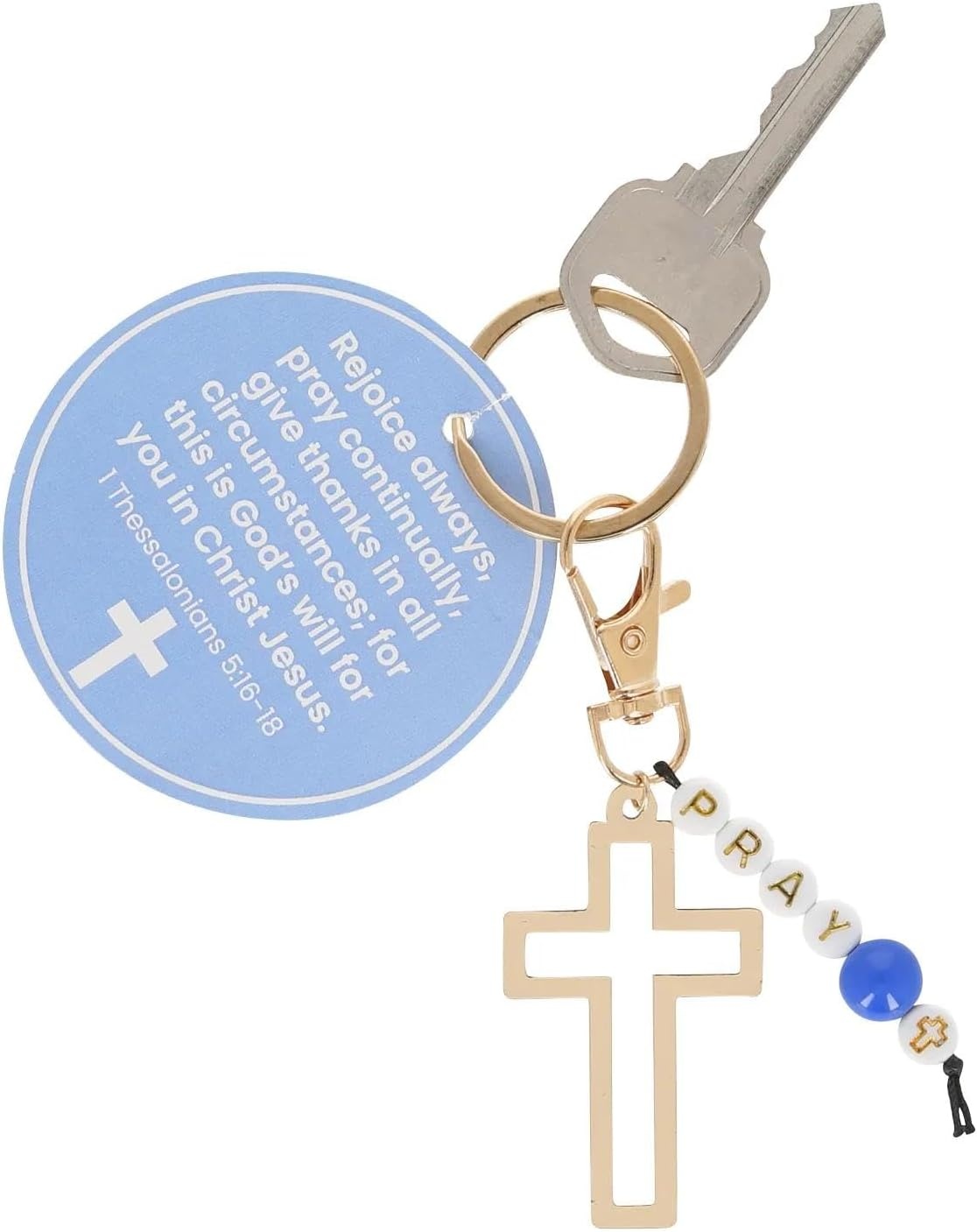 image:imageFun Express 4 14 Religious Pray CrossShaped Keychains with Bible Verse Card 12 Pieces VBS 2026
