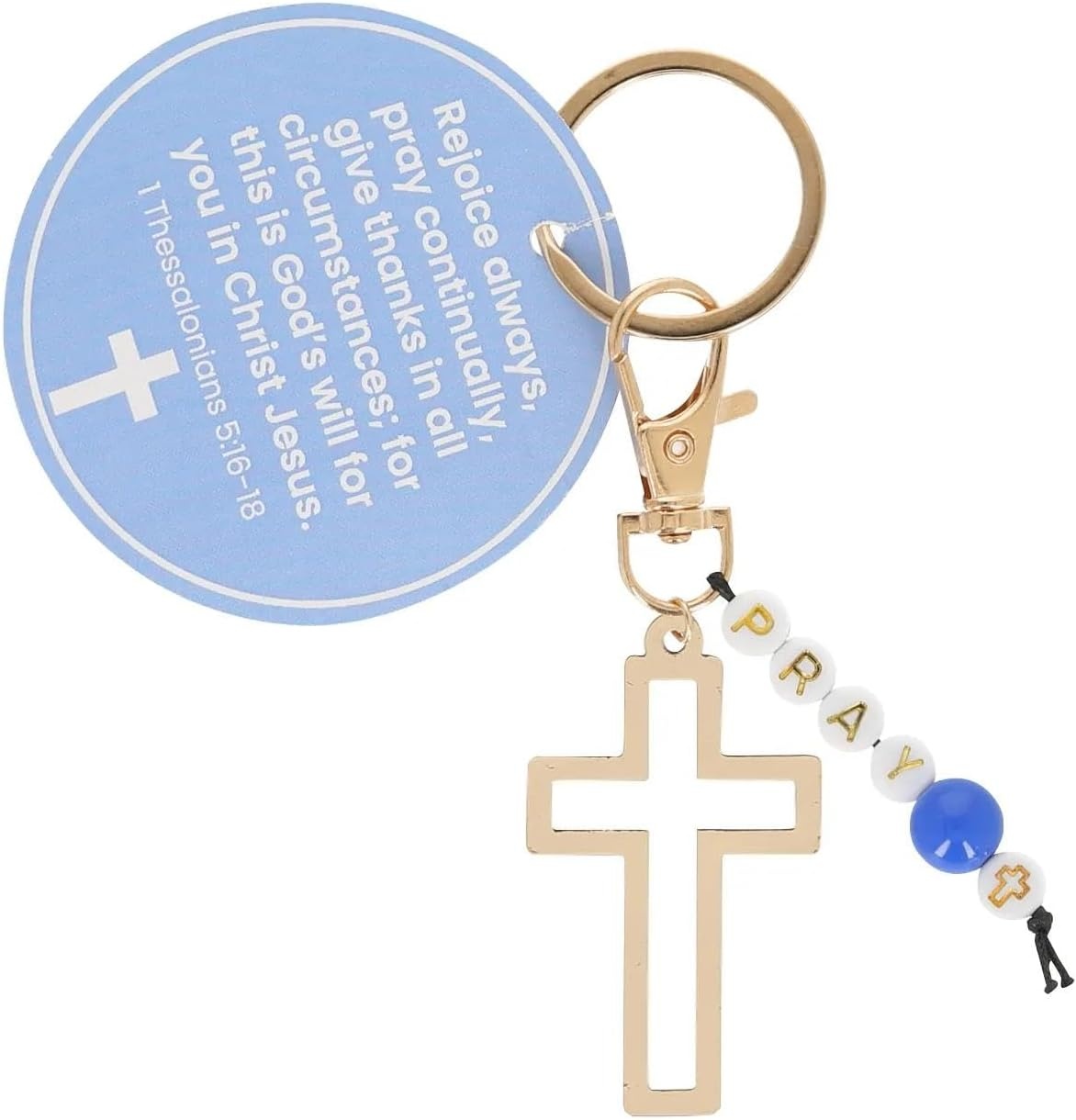 image:imageFun Express 4 14 Religious Pray CrossShaped Keychains with Bible Verse Card 12 Pieces VBS 2026