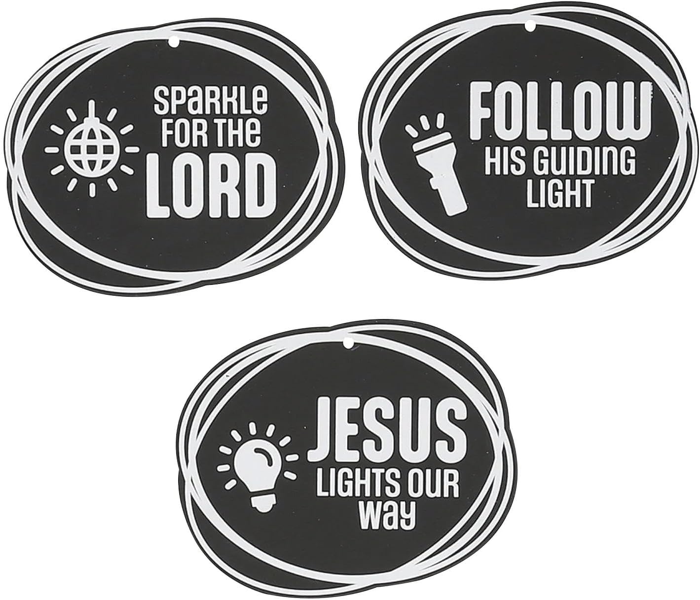 image:imageFun Express 4 34 x 4 Jesus is the Light VBS 2026 Magic Color Scratch GlowintheDark Ornaments 24 Pieces