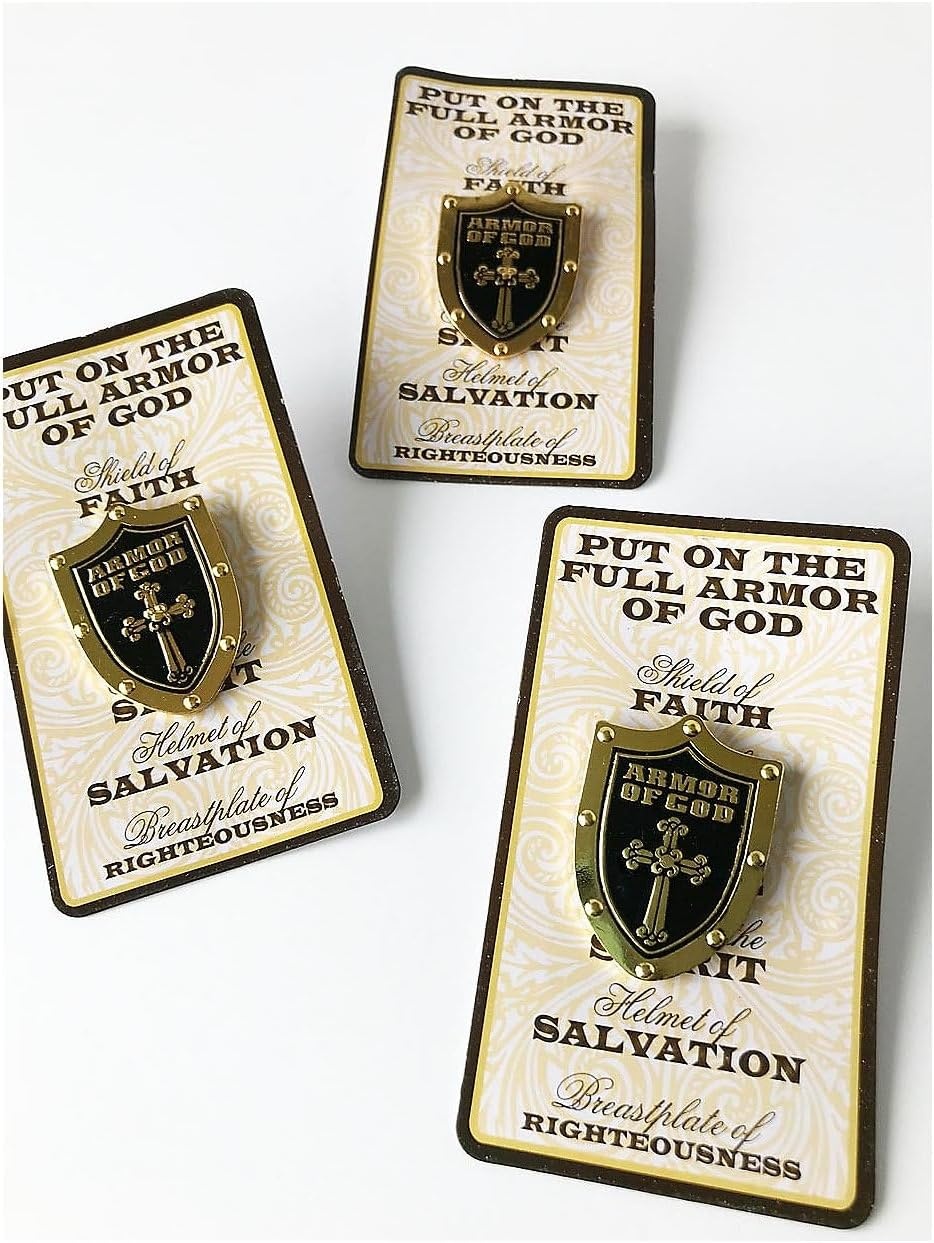 image:imageFun Express Armor Of God Pin On Card Jewelry Pins Pin amp Card Sets VBS 2026 Vacation Bible School SuppliesDecor 12 Pieces