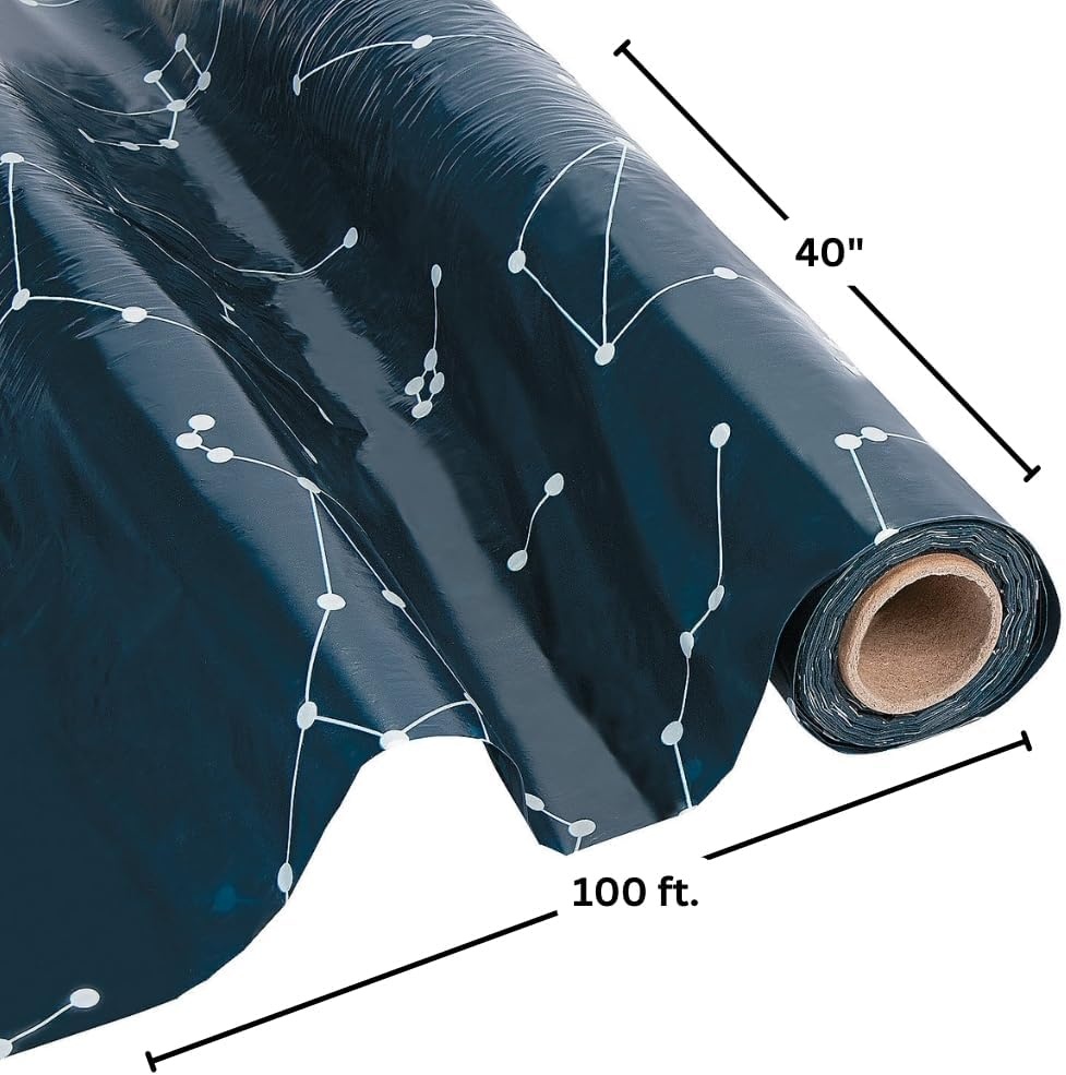 image:imageFun Express Starry Night Constellation Plastic Tablecloth Roll 100 Feet Long Space Party Decor VBS 2026