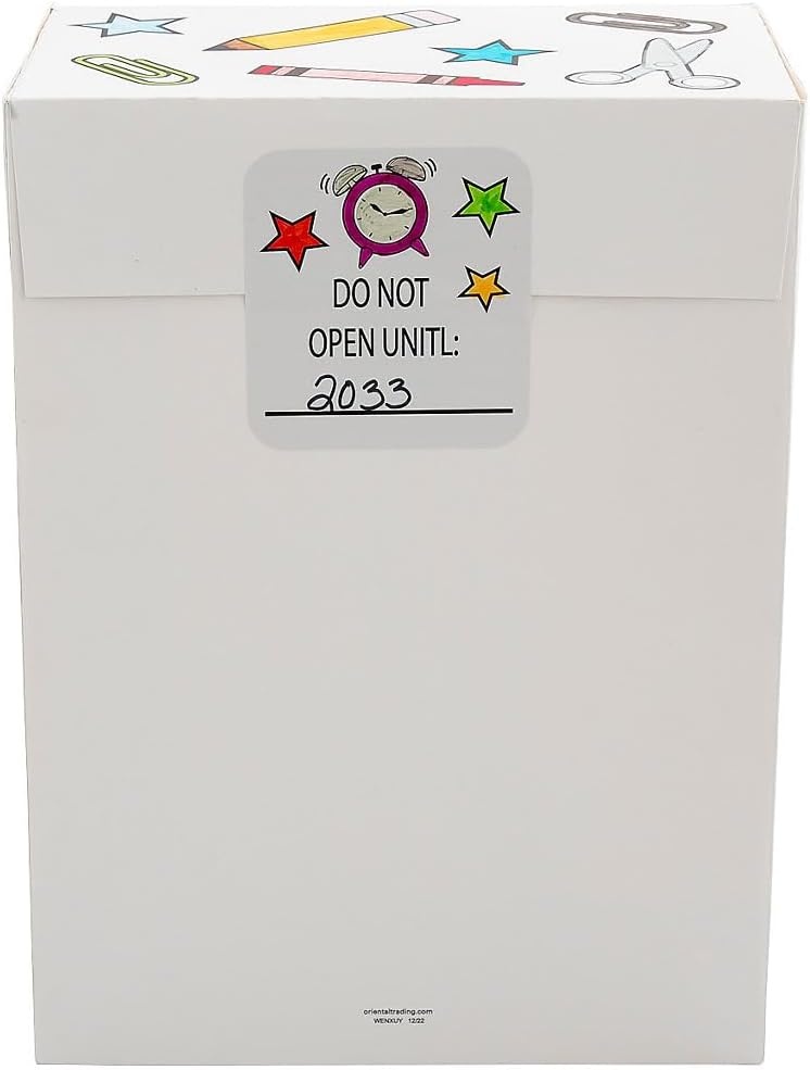 image:imageFun Express Time Capsule Boxes 12 Pieces Cardstock 8 x 4 34 x 11 Great for School Home and VBS Activities