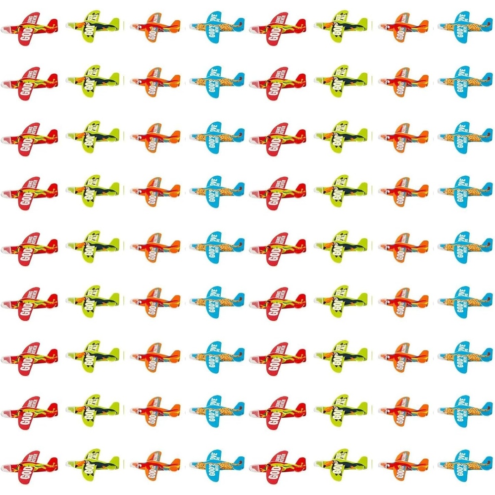 image:image4 x 2 34 Bulk 72 Pc Mini Rainforest VBS Animal Foam Gliders  VBS 2026