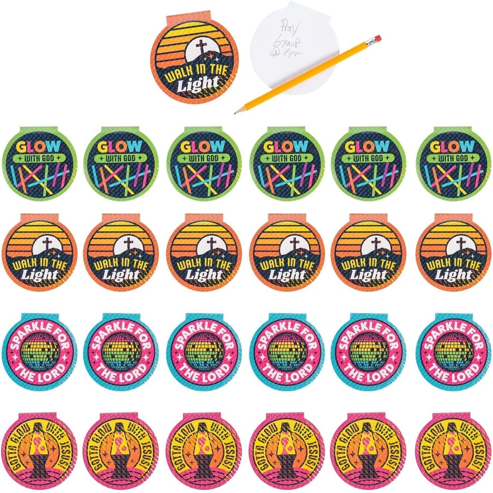 image:image4 x 4 Prismatic Jesus is the Light VBS 2026 Paper Notepads  24 Pc