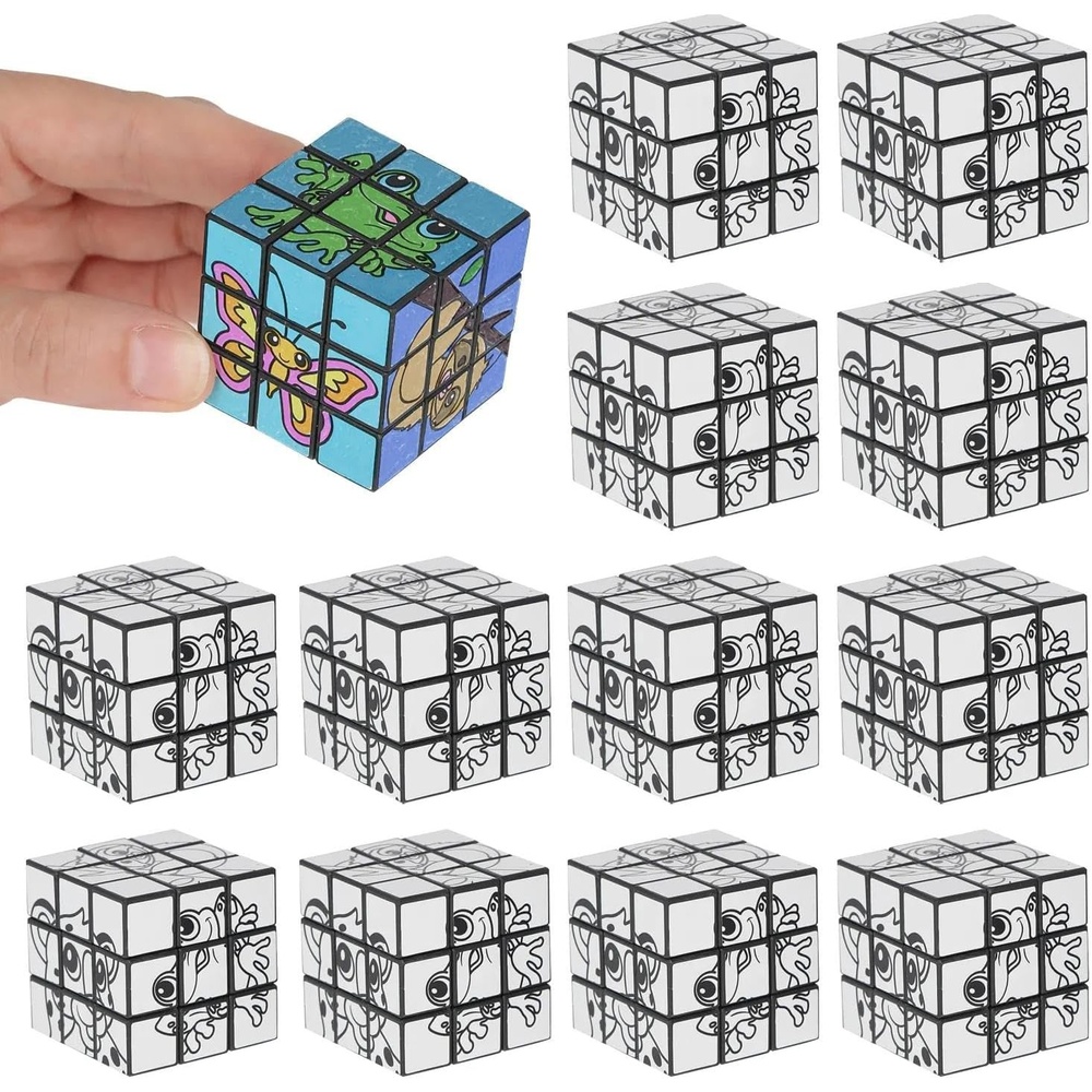 image:imageColor Your Own Mini Rainforest VBS 2026 Puzzle Cubes  1 12  12 Pc  Craft Activity Set