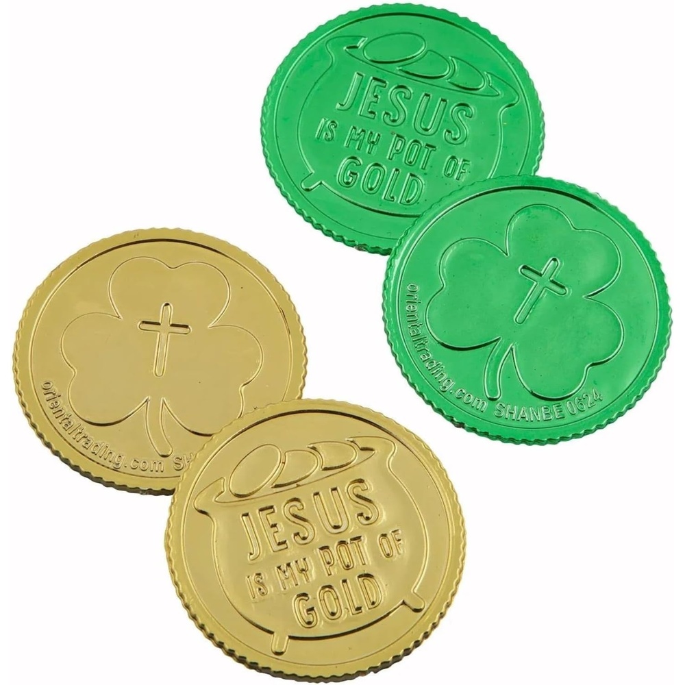 image:imageFun Express 1 12 Bulk 144 Pieces Jesus Is My Pot of Gold Plastic Coins VBS 2026