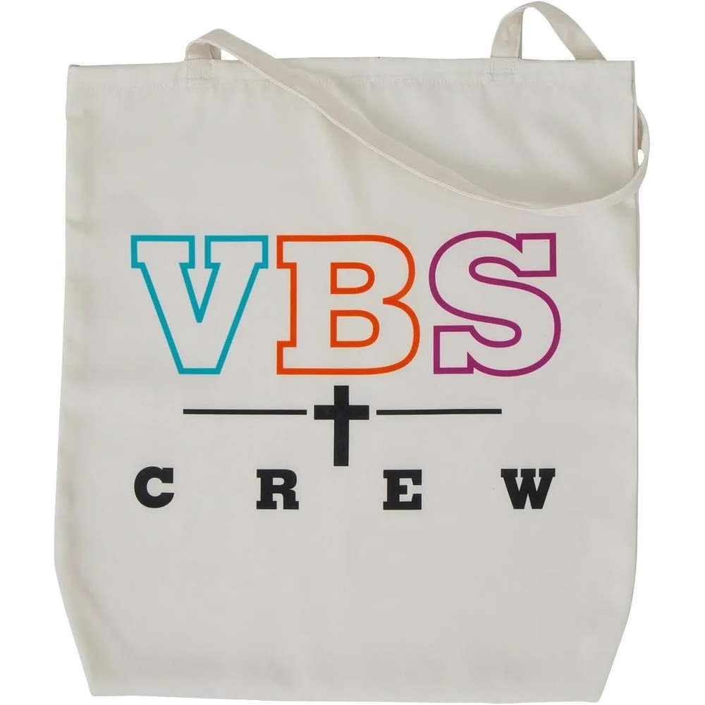 image:imageFun Express 18 x 20 Large Tan VBS Crew Cross Nonwoven Tote Bag VBS 2026