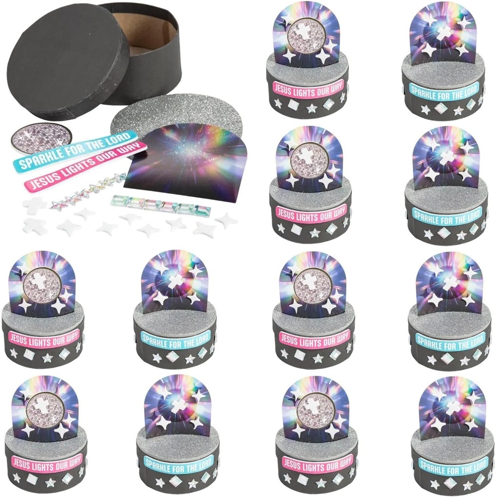 image:imageFun Express 3 34 x 4 14 Jesus is the Light VBS 2026 Sparkle for the Lord Prayer Box Craft Kit  Makes 12