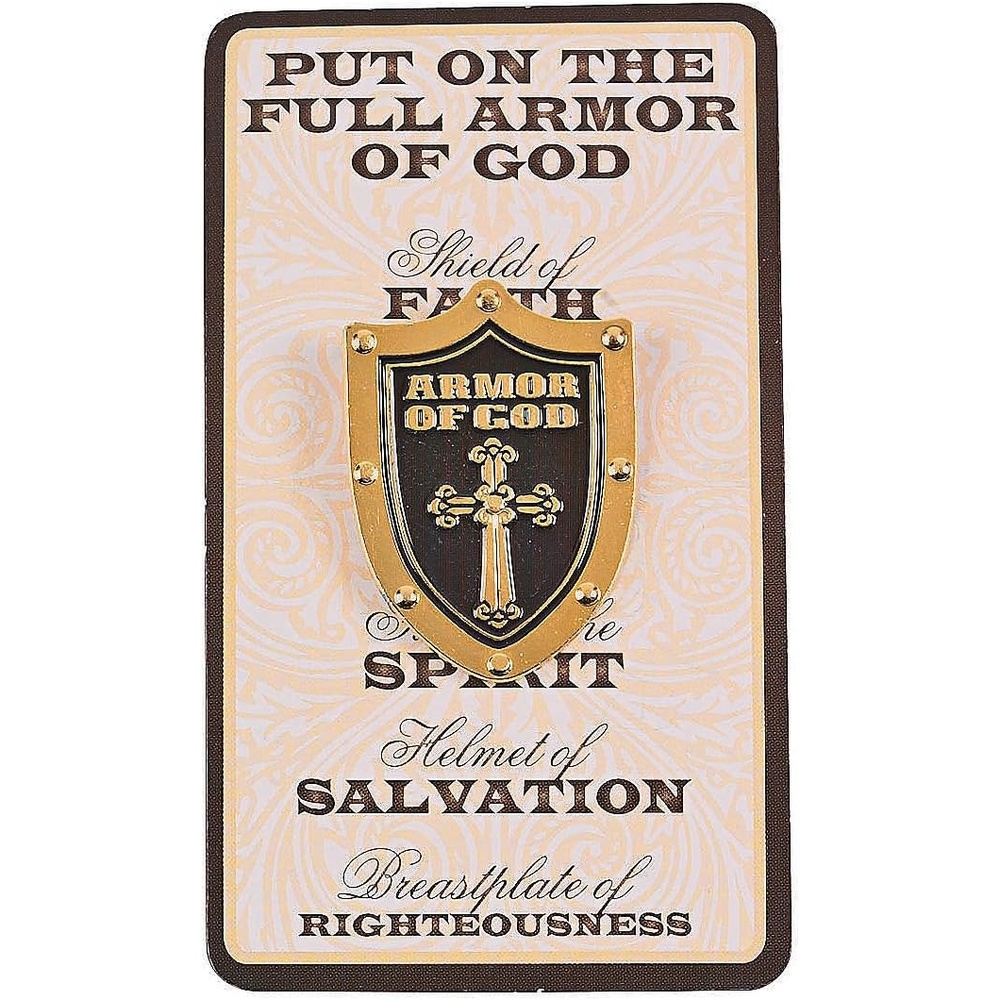 image:imageFun Express Armor Of God Pin On Card Jewelry Pins Pin amp Card Sets VBS 2026 Vacation Bible School SuppliesDecor 12 Pieces