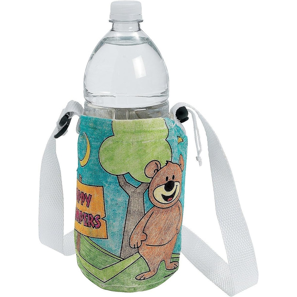 image:imageFun Express Color Your Own Camp Water Bottle Holder  Crafts for Kids and Fun Home Activities  Vacation Bible School SuppliesDecor