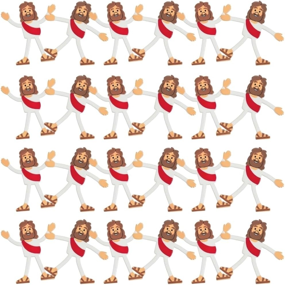 image:imageFun Express Jesus Figurines Bendable Toys 24 Pack Mini Jesus Figures Bulk Christian Gift for Kids Religious Easter Basket Stuffers amp Church Party Favors Vinyl Jesus Dolls for Sunday School VBS 2026