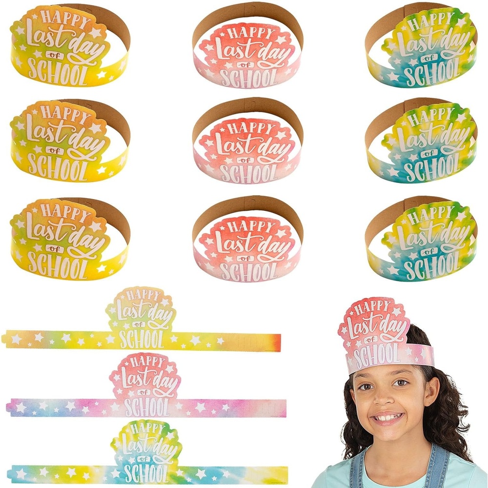 image:imageFun Express Last Day of School Crowns 12 Pieces