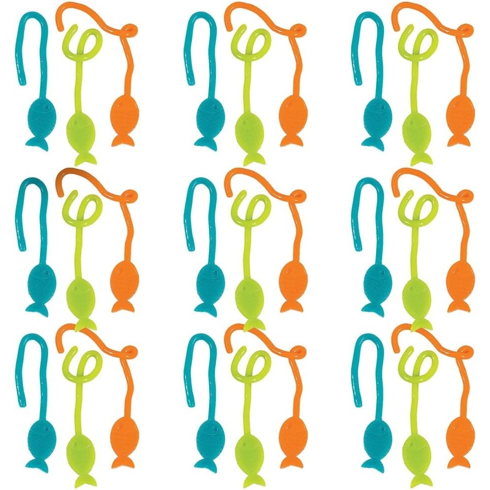 image:imageFun Express Little Fisherman Sticky Fish On A String for Birthday Value Toys Sticky amp Stretch Toys Birthday VBS 2026 Vacation Bible School SuppliesDecor 72 Pieces