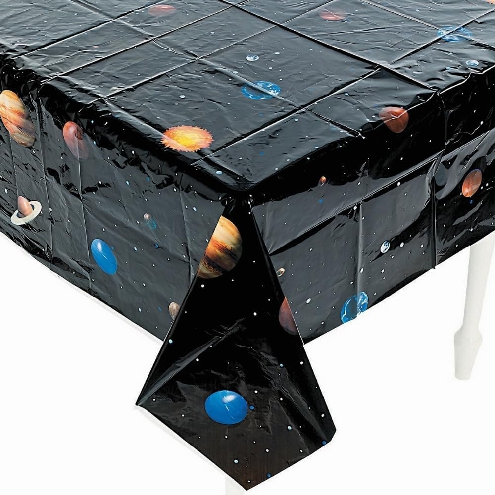 image:imageFun Express Outer Space Plastic Tablecloth Solar System Design Birthday Party Supplies VBS 2026 Vacation Bible School SuppliesDecor 1 Piece