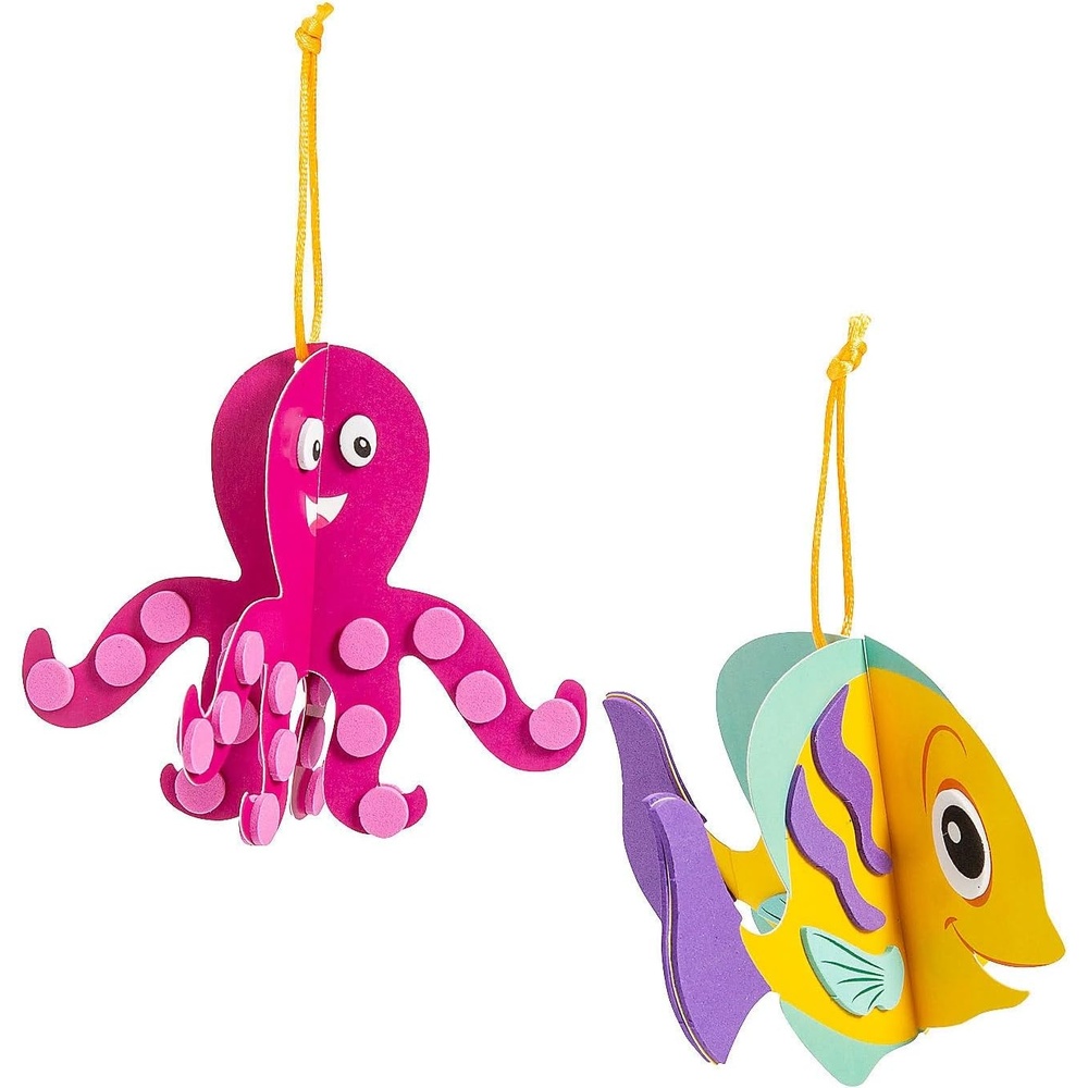 image:imageFun Express Sea Creature Slotted Windcatcher Craft Kit  Makes 12 Vacation Bible School VBS 2026