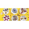 Fun Express Ceramics to Paint Mini Flower Bowls 12 Pack – Ceramic Painting Kit for Kids & Adults | Paintable Bisque Pottery Set with 3 Floral Designs | DIY Arts and Crafts Activity for Home & School