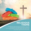 Fun Express Fantastic Faith Rubber Bracelets – Jewelry – Rubber Bracelets – VBS Vacation Bible School Supplies/Decor – 24 Pieces