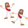 Fun Express Jesus Figurines Bendable Toys 24 Pack -Mini Jesus Figures Bulk Christian Gift for Kids |Religious Easter Basket Stuffers & Church Party Favors |Vinyl Jesus Dolls for Sunday School VBS 2026