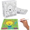 Fun Express Color Your Own Jesus is the Light VBS 2026 Take Home Bags for Kids -12 Pack Christian Tote Bible Bag with Handles | Reusable Coloring Goodie Bags for Church Party Favors & Religious Crafts