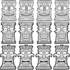 Fun Express Color Your Own Tiki Mask – Crafts for Kids and Fun Home Activities – VBS Vacation Bible School Supplies/Decor
