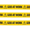 Fun Express God at Work Construction Zone Tape 20 ft – Sunday School Decorations for Classroom & VBS Supplies | Christian Bulletin Board Sets for Church Decorations & Religious Classroom Decor