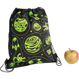 Fun Express Glow-In-The-Dark Space Drawstring Bags 12X15 – Gid Medium Backpack, 12 Pieces – Bright, Cosmic-Themed, Perfect For Kids & Teens VBS 2026