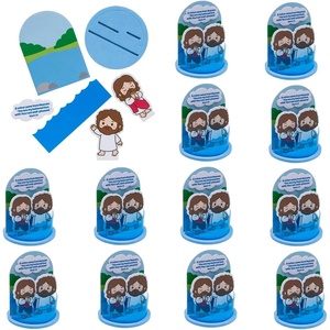 Fun Express Illumination Station VBS 2026 Decorations – Jesus is the Light 3D Baptism Scene Craft Kit Makes 12 | Sunday School Crafts for Kids | Christian Bible Crafts for Vacation Bible School