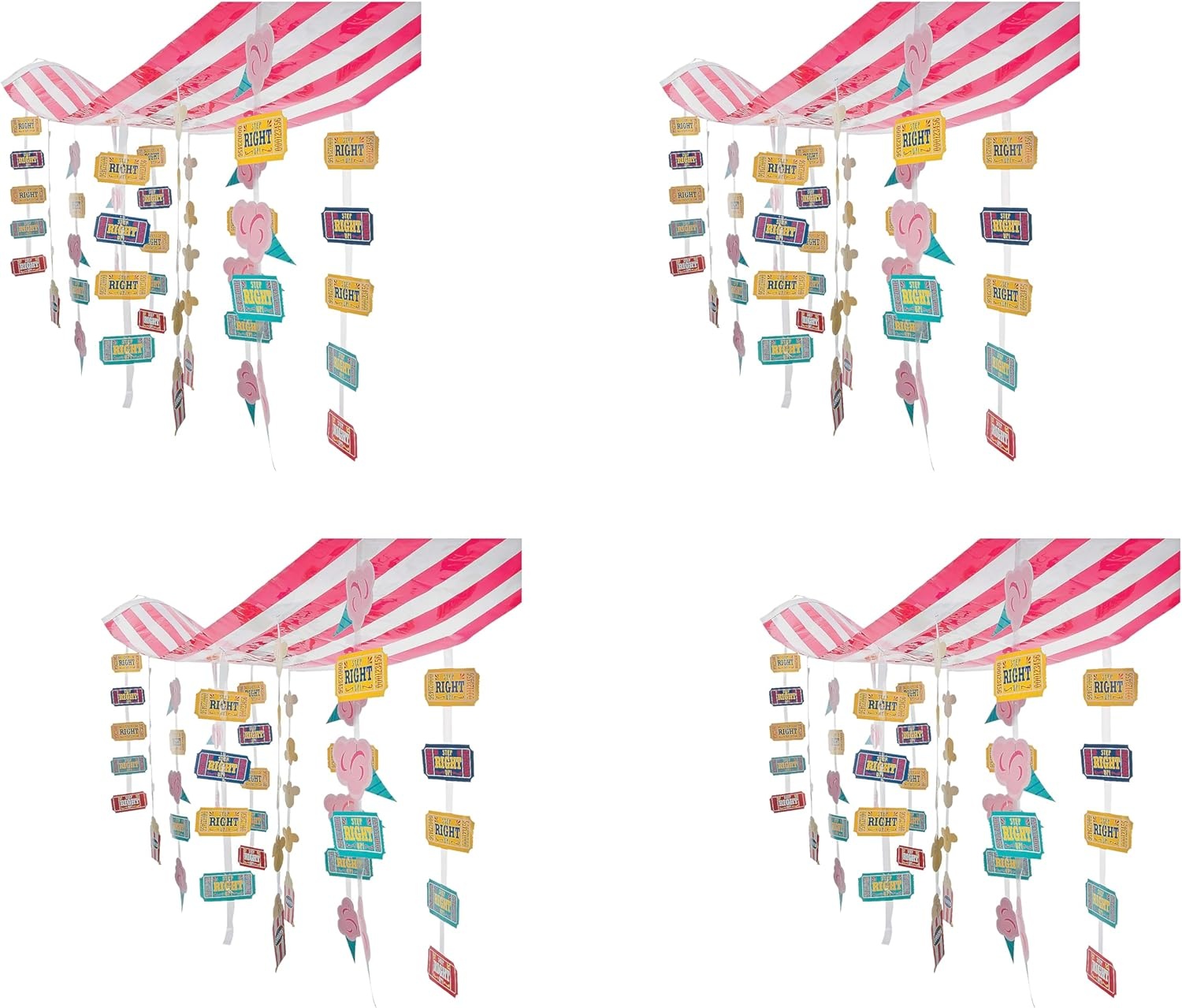 image:imageCarnival Hanging Ceiling Decorations 12 feet long Hanging Birthday Party Decor1