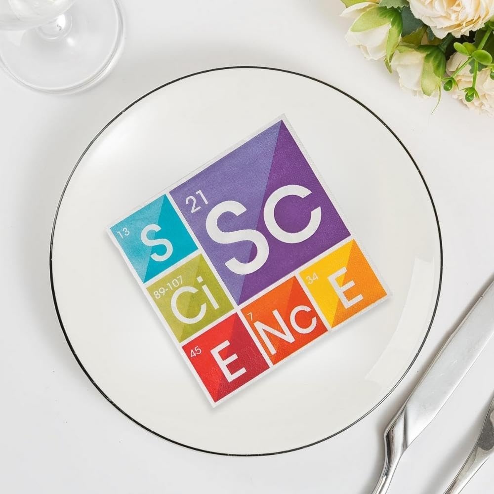 image:imageFun Express Science Party Luncheon Napkins 16pc for Birthday Party Supplies Print Tableware Print Napkins Birthday 16 Pieces