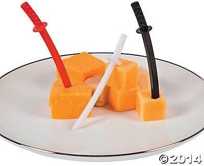 image:imageFun Express Ninja Sword Plastic Picks 72Pc Party Supplies for Birthdays Holidays amp Special Celebrations