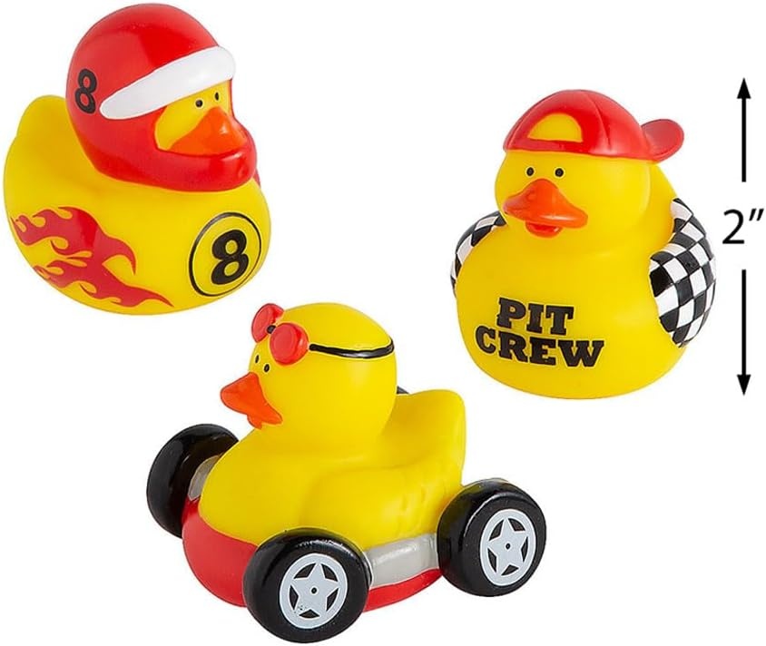 image:imageFun Express Race Car Driver Rubber Duckies Fun Toys and Party Favors for Kids Birthdays Weddings and Special Events Perfect for Celebrations Goodie Bags and More 12 Pieces