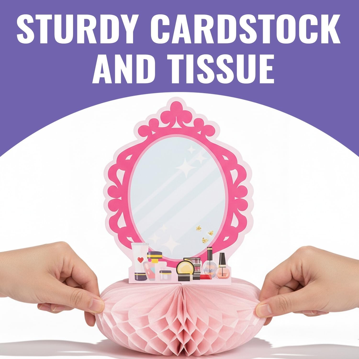 image:imageFun Express Spa Party Makeup Mirror Centerpieces 3 Pieces